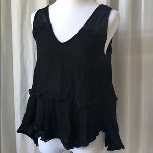 Free People Lace Tiered Tank